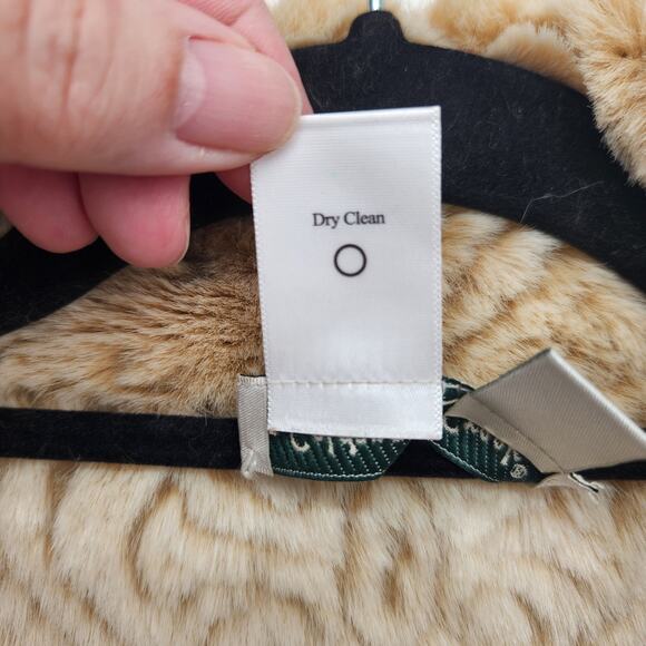 Coldwater Creek Petite Reversible Faux Suede Faux Fur Zip up Jacket Women's PM - Picture 4 of 12